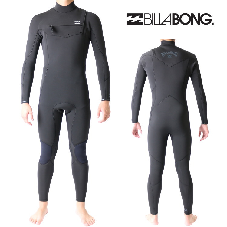 ビラボン ウェットスーツ メンズ 4mm / 3mm チェストジップ フルスーツ サーフィン ウェットスーツ Billabong Wetsuits