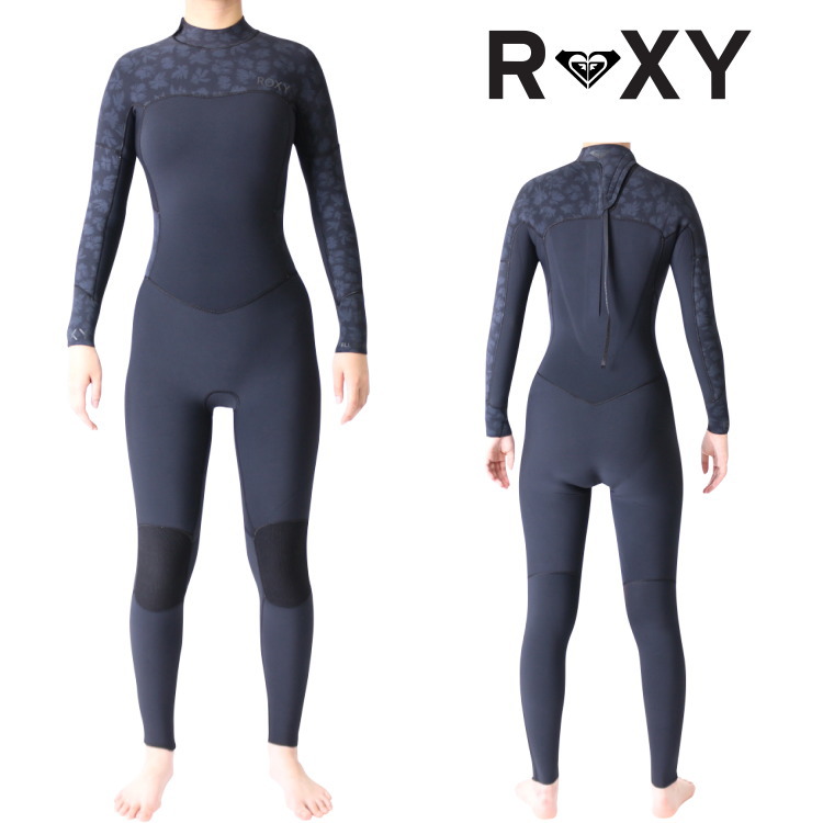 ROXY フルスーツ レディース　ブラック　内側起毛 ROXY ロキシー レディース ウェットスーツ インナーバリア付き